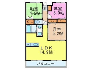 VERDURE千里山西弐番館の物件間取画像